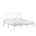 thumbnail image 2 of Weston Home Belisse Metal Platform King Bed with Curved Metal Headboard, White, 2 of 9