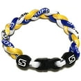 thumbnail image 2 of Sport Ropes Triple Titanium Bracelet (Blue/Yellow/White, 8"), 2 of 4