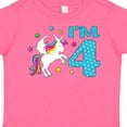thumbnail image 4 of Inktastic I'm Four Unicorn 4th Birthday Boys or Girls Toddler T-Shirt, 4 of 5