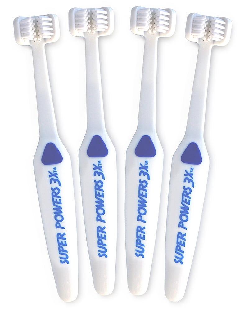 3 headed toothbrush