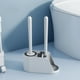 thumbnail image 1 of Accesorios de baño Baño Mango largo Hogar Sin esquina muerta Lavado Juego de cepillo de inodoro Artefacto, estante y cepillo de inodoro 2 en 1 Cepillo de limpieza, 1 of 8