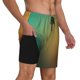 thumbnail image 2 of Balery Orange To Teal Gradient Bañador para hombre, shorts de playa de secado rápido con entrepierna y forro de compresión-Small, 2 of 6