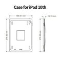 thumbnail image 4 of EMONITA POE Wall Mount with 18W Fast Charging Case for iPad (A16/ 10th Generation) 11-Inch Strong Magnets 360 Rotation - Silver, 4 of 9