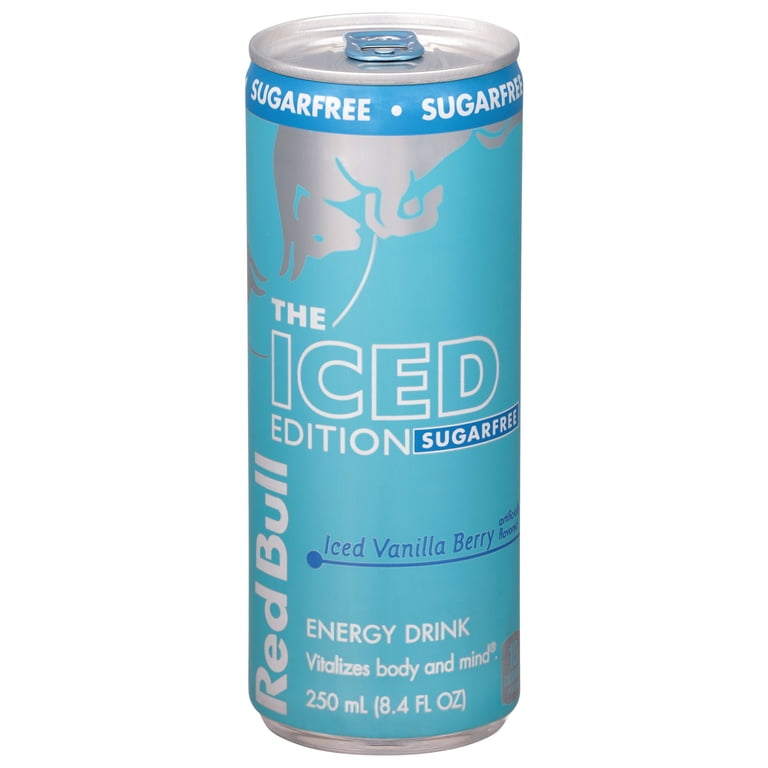 Red Bull Iced Edition Sugarfree Energy Drink, Iced Vanilla Berry, 8.4 fl.  oz. can, 80mg Caffeine - Walmart.com