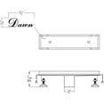thumbnail image 2 of Dawn® Colorado River Series - Linear Shower Drain 12"L, 14G, 2 of 2
