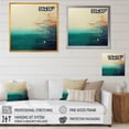 thumbnail image 4 of Designart "Minimalistic Beach Essence II" Abstract Wall Art - Modern Yellow Abstract Minimalism Entryway Wall Art, 4 of 6
