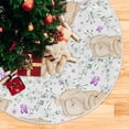 thumbnail image 5 of FMSHPON Easter Tree Skirt Colorful Eggs Bunny Xmas Christmas Tree Skirt Stand Mat for Holiday Party Decoration Indoor Outdoor 36 inches, 5 of 6