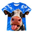 thumbnail image 4 of Boys Graphic Tees Short Sleeve Graphic Print Crewneck Top for Outdoor Wear Boys' Tops Tees Shirts 3 Years-4 Years, 4 of 4