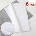 thumbnail image 4 of 6Pcs Mantel Rectangular Desechables para Fiestas, Mantel de PEVA Impermeable, Mantel para Mesa Rectangular, Ideal para Bodas, Cumpleaños, Eventos y Comedor (Blanco), 4 of 4