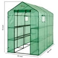 thumbnail image 7 of Machrus Ogrow Deluxe Walk-In Greenhouse with 2 Tiers and 12 Shelves - Green Cover, 7 of 7
