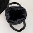 thumbnail image 2 of Bolso de mano acolchado para mujer, bolso de compras ligero con juego de monedero (negro), 2 of 8