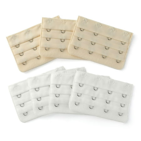 7 Pcs Lady Brassiere Bra Underwear Extension Strap Extender 4-Hook