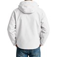 thumbnail image 5 of Evdexr Men's Rain Jacket Lightweight Zip Up Waterproof Outerwear Fall Winter Outdoor Hiking Coat Hooded Windbreaker Jackets with Zipper Pockets XL, 5 of 7