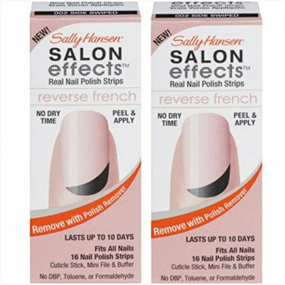 Sally Hansen Salon Effects Nail Polish Strips – Twin Pack – Choose Your Design, USA Made