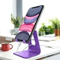 thumbnail image 7 of CreaDream Adjustable Cell Phone Stand for Desk, Aluminum Phone Stand Holder for Switch, Perfect for Office/Home-Dark Purple, 7 of 7