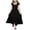 Black, variant on CCRFTGI Dresses for Kids Girls 10-12 Basic Tie Back Square Neck Ruffle Sleeve Spring Summer A Line Boho Dress Cute Beach Holiday Girls Party Dresses Black 9-10 Years