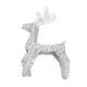 thumbnail image 3 of Reno navideño iluminado, gran decoración navideña, metal festivo navideño Lámpara de calentamiento plateada, 3 of 9