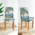 thumbnail image 3 of Yayeee 2 Pack Dining Chair Covers Stretch Parson Chairs Slipcovers Seat Protector, Beige Mountain, 3 of 6