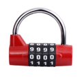 thumbnail image 1 of Heavy Duty 4 Dial Digit Combination Lock Weatherproof Security Padlock Outdoor Gym Safety Code Lock, 1 of 5
