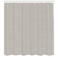 thumbnail image 3 of Ambesonne Modern Shower Curtain, Irregular Rounded Shapes, 69"Wx84"L, Charcoal Grey and White, 3 of 3