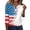 Sky Blue #1, variant on 250th Anniversary Usa Shirts for Women Usa Star Stripes Button V Neck Red White Blue Tops Flag 3/4 Sleeve Vintage T-Shirts July 4th Office Blousees Red 2XL