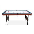 thumbnail image 3 of Rack Trinity Folding 5.5-Foot Multi Game Billiard/Pool Table (Blue), 3 of 5