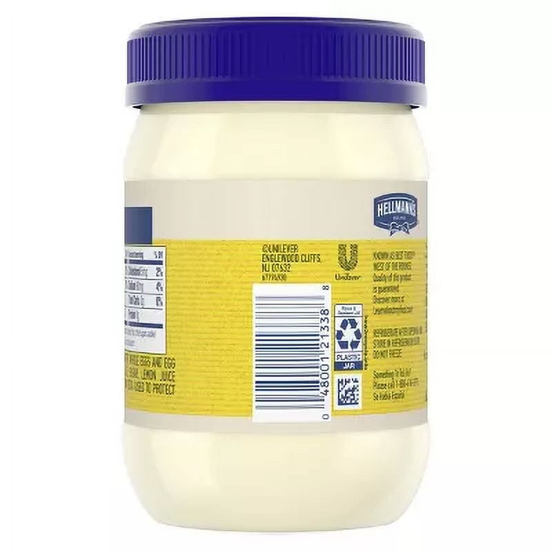 Hellmann's Mayonnaise for Delicious Sandwiches Real Mayo Rich in Omega 3-ALA 15oz (Pack of 4)