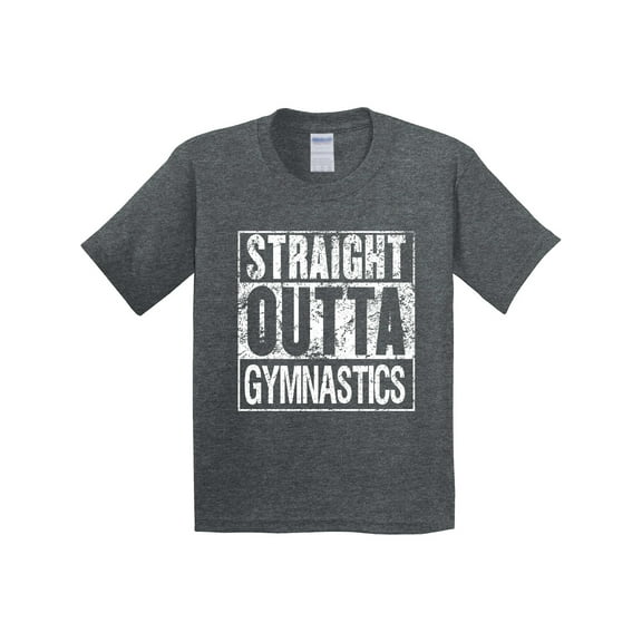Inktastic Straight Outta Gymnastics Youth T-Shirt