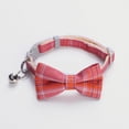 thumbnail image 6 of Cheers.US Pet Necklace Plaid Pattern Decor Accessories Adjustable Pet Dogs Cats Bowknot Collar with Bell Suitable for Both Small Dogs and Cats for Daily Wearing, 6 of 9