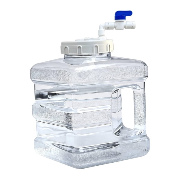 Contenedor agua para camping, cubo grande para exteriores con tapa rosca, portátil con grifo, ideal para barbacoas y lavado manos en caso 75 litros