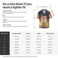 thumbnail image 5 of Fotbe Starry Sky Constellation Cat Camisa Estampada de Manga Corta para Hombre, Casual de Verano, Estilo Playero, Sin Arrugas-Large, 5 of 5