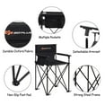 thumbnail image 3 of Costway Portable 38" Oversized High Outdoor Beach Chair Camping Fishing Folding Chair, 3 of 10