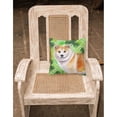 thumbnail image 2 of Carolines Treasures BB9852PW1818 Shiba Inu St Patricks Fabric Decorative Pillow  18H x18W multicolor, 2 of 2