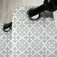 thumbnail image 3 of Ambesonne Grey Grommet Curtain, Victorian Damask Floral, 50" x 96", Grey White, 3 of 6