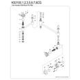 thumbnail image 3 of Kingston Brass KS3100CG Fuller Wall Mount Pot Filler Faucet, Matte Black, 3 of 4