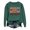 Blackish Green, variant on Women's Tops, Tees & Blouses Women Funny Letter Football Graphic Long Sleeve Pullover Sweatshirt Loose Fit No Hood Casual Fan Tops For Back To School Day Daily Vacation Outfits for Women