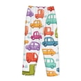 thumbnail image 3 of Lsque Doodle Cars Print Women's Pajama Pants, Lounge Pant - Comfortable Home Wear,Elastic Waistband, Stylish Design-Small, 3 of 9