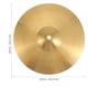 thumbnail image 2 of Platillos de latón Crash Ride Hi-hat de 10 pulgadas para principiantes (dorado), 2 of 7