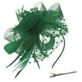 thumbnail image 3 of Elegant Feather Hair Clip Headband with Mesh Flower for Special Occasions, 3 of 3