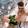 thumbnail image 2 of luoweisi Men's Beach Shorts Quick Dry Swim Trunks with Mesh Lining Frog L, 2 of 5