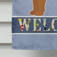 thumbnail image 4 of Carolines Treasures CK3734CHF Tan French Bulldog Pit Bull Mix Welcome Flag Canvas House Size  Large multicolor, 4 of 4