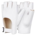 thumbnail image 4 of FRCOLOR Masteelf Gloves 1 Pair Elegant White Fingerless for Women with Finger Holes, 4 of 7