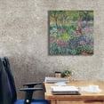 thumbnail image 3 of Epic Graffiti 'The Artist’s Garden In Giverny' by Claude Monet, Giclee Canvas Wall Art, 26"x26", 3 of 8