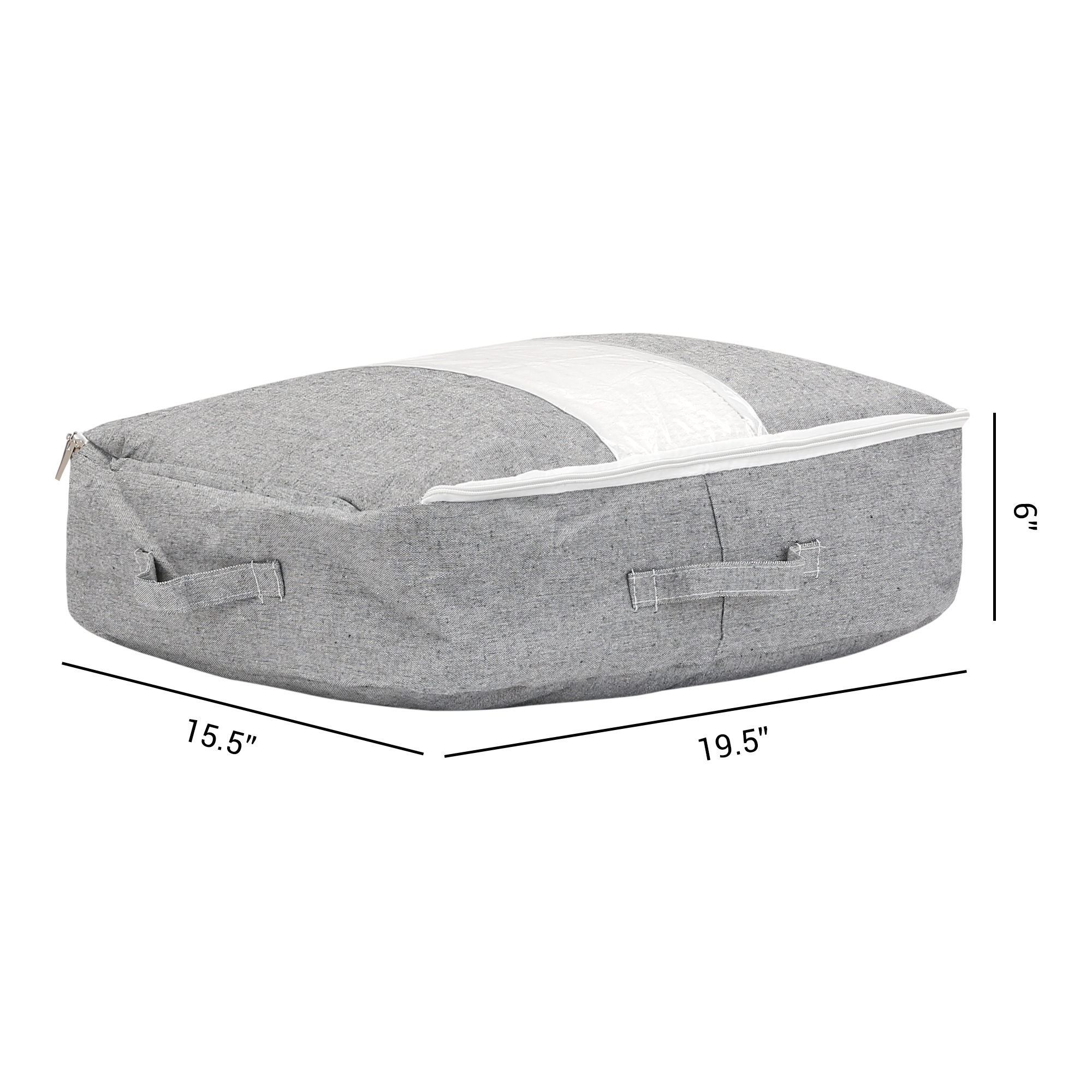 Unique Bargains 1 Pack Clothes Storage Bags Moving Bags Grey 20*16*6in