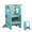 Mint Green, variant on UNICOO® Multifunctional Kids Step Stool with Double Safety Rails, Height Adjustable, Toddler Tower for Kitchen Countertop and Bathroom with Big Drawing Board & Games (OMLT-Grey)