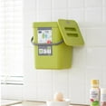 thumbnail image 6 of Household Cabinet Door Wall-mounted Small Trash Can Plastic Mountable Basket, 6 of 19