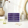thumbnail image 6 of ProCase Earring Holder Organizer Box Valentine's Day Gifts, Clear Acrylic Jewelry Box for Women, Stackable Large Jewelry Storage Case with Adjustable Velvet Trays on Dresser Vanity -Purple, 5 Layers, 6 of 8