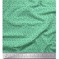 thumbnail image 1 of Soimoi Poly Georgette Fabric Dot & Whale Ocean Decor Fabric Printed Yard 42 Inch Wide, 1 of 3