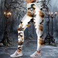 thumbnail image 5 of mgoYE Halloween Pajamas Women Pants Women's Halloween Ankle Length Seasonal Printed Leggings Women Legging Size M, 5 of 7