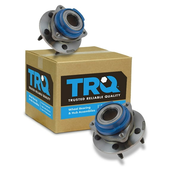 TRQ Front Wheel Hub & Bearing Assembly Pair Set for Buick Chevy Pontiac BHA53365